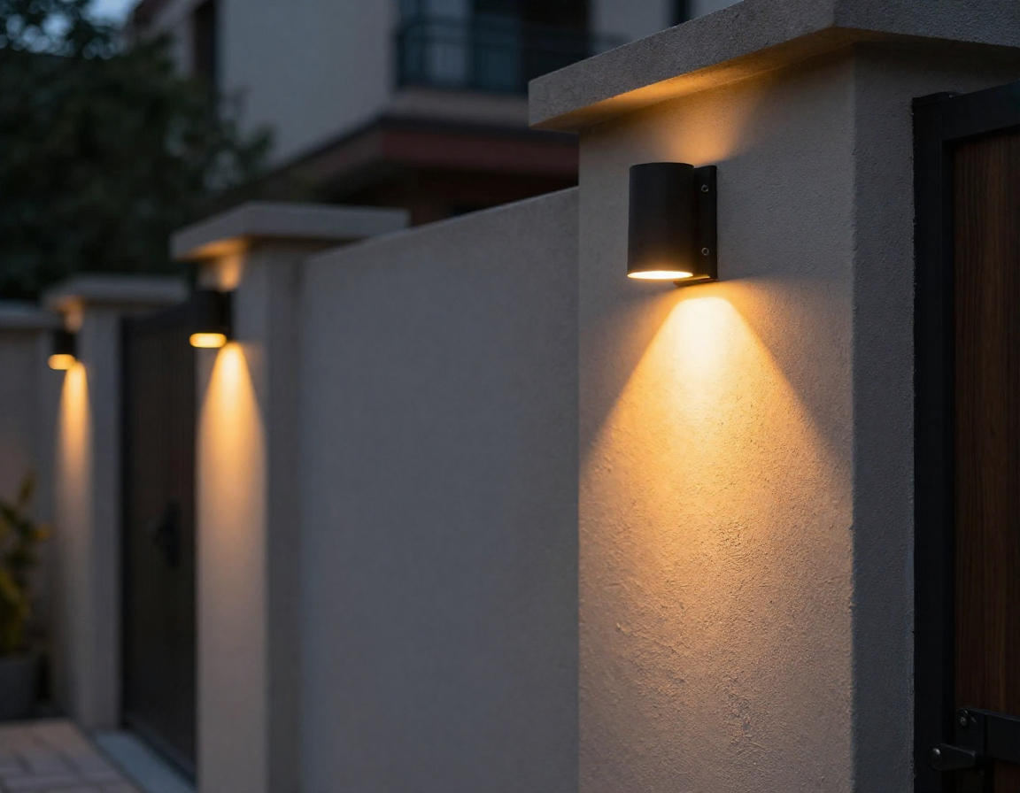 Outdoor wall lighting in an Inner West courtyard for evening entertaining