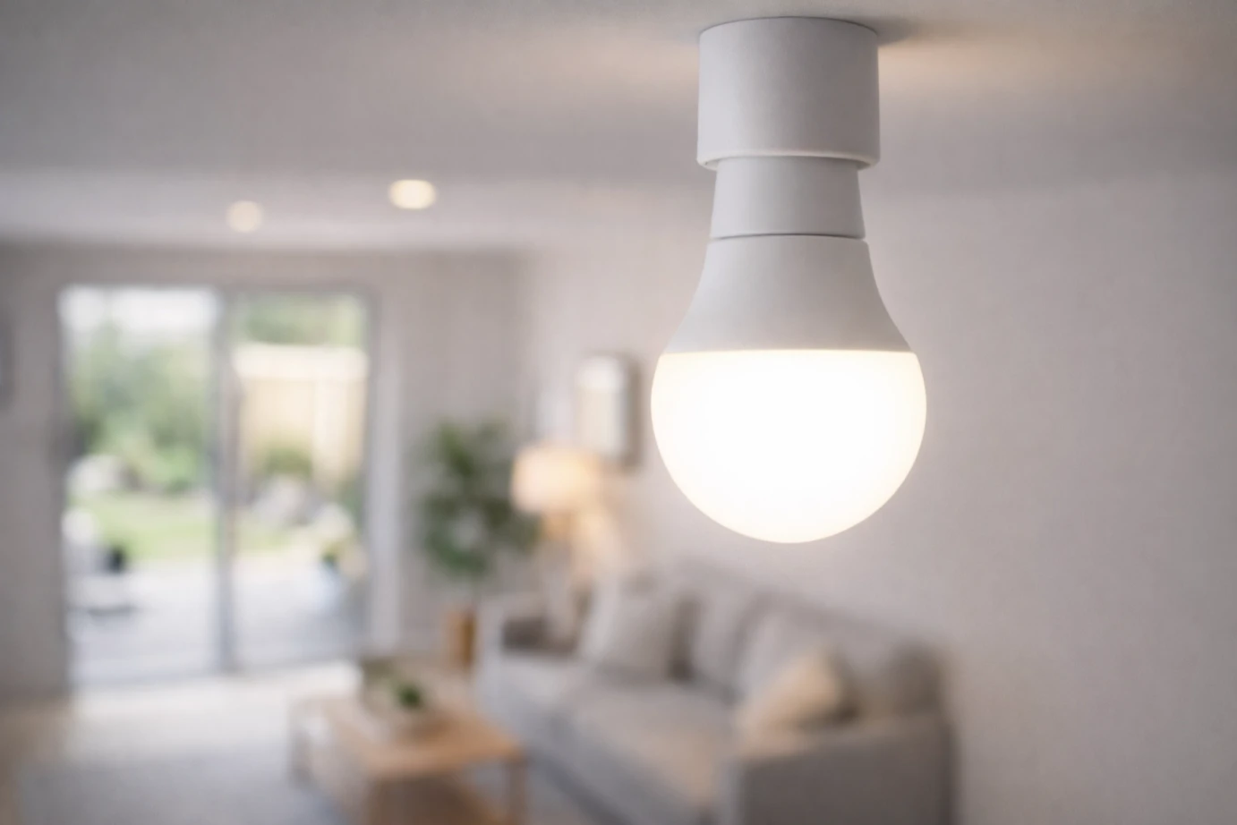 An energy-efficient LED bulb used to reduce electric bills in Sydney homes.
