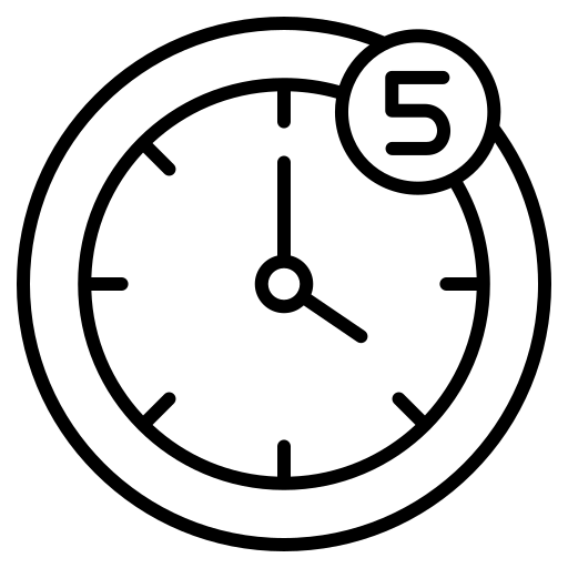 clock minutes icon