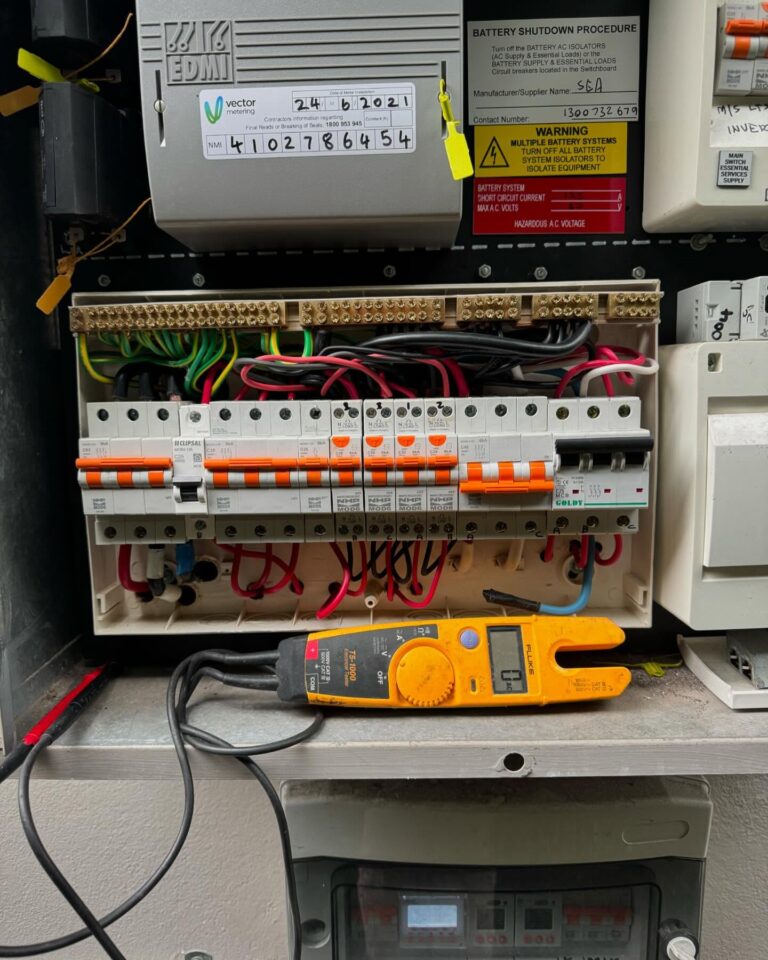 Modern switchboard upgrade with RCD safety switches in a newtown property.