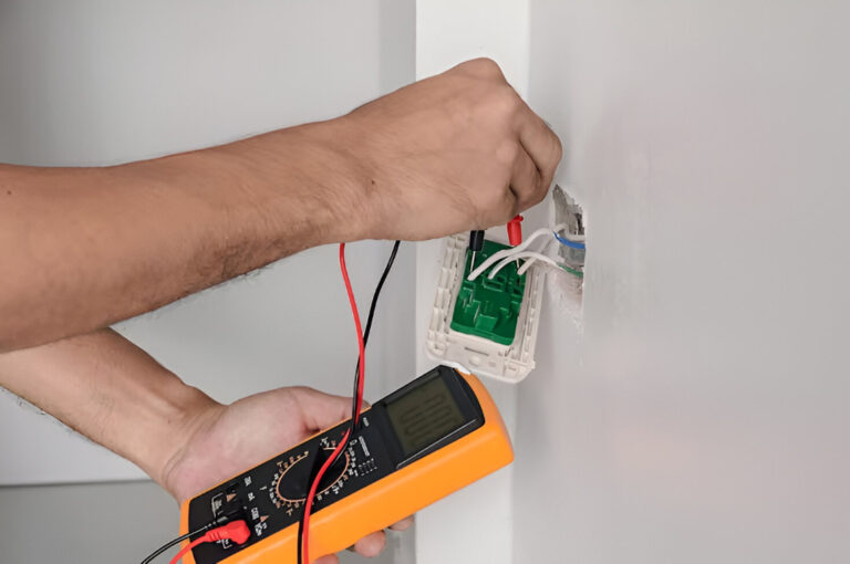 Electrician diagnosing tripping circuits and wiring faults in a Petersham residence.