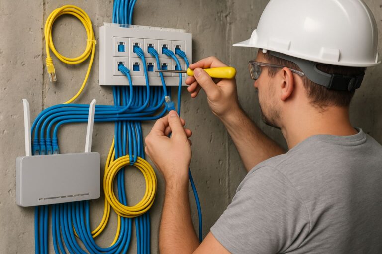 Smart wiring installation during a home renovation in Hurlstone Park