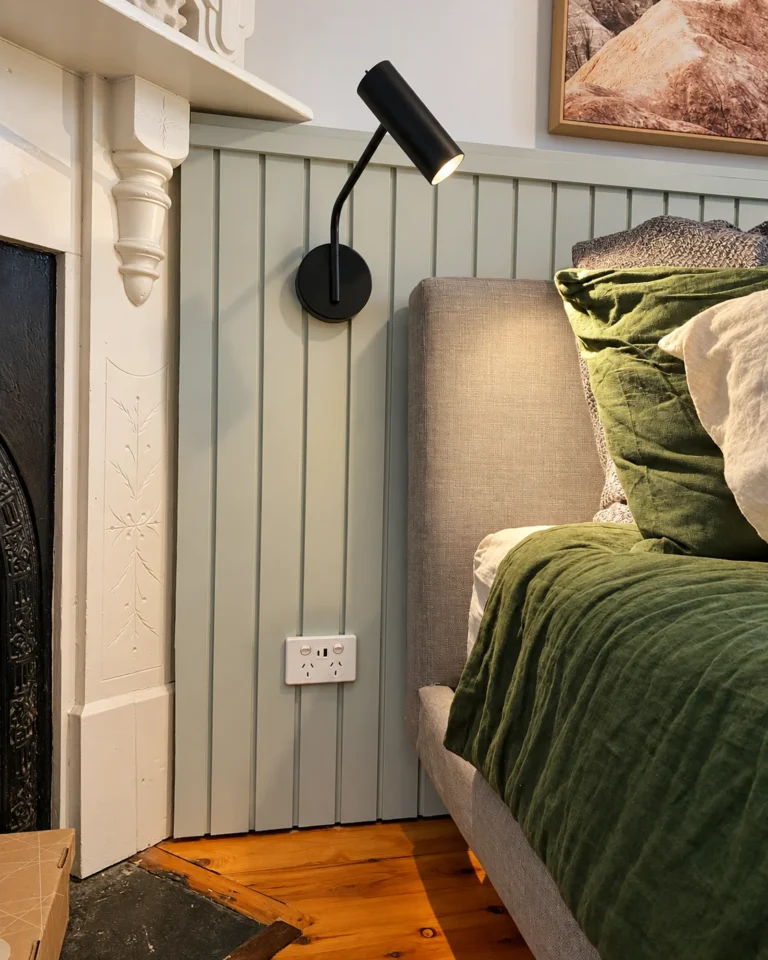 Bedroom corner light installation by IWES